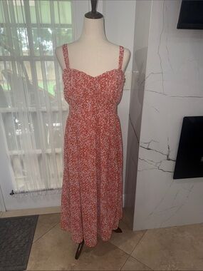 Abercrombie & Fitch Rust Floral Maxi Dress